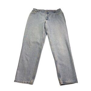 Vintage 90s Levi's 550 Womens Tapered Relaxed Jeans Light Wash Size 18 M Cotton